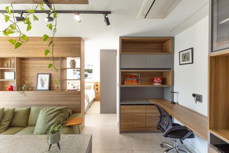 Sala de apartamento à venda com 1 quarto, 46m² em Vila Nova Conceição, São Paulo