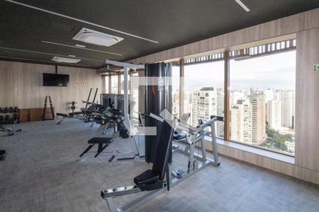 Área comum - Academia de apartamento para alugar com 1 quarto, 46m² em Vila Nova Conceição, São Paulo