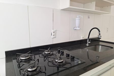 Cozinha de apartamento para alugar com 2 quartos, 43m² em Vila Homero Thon, Santo André