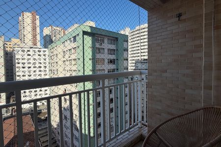 Varanda da Sala de apartamento para alugar com 2 quartos, 58m² em Garagem, Santos