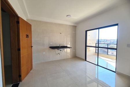 Cozinha de apartamento para alugar com 1 quarto, 52m² em Jardim Caguassu, São Paulo
