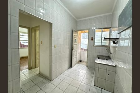 Cozinha de apartamento para alugar com 1 quarto, 42m² em Centro, São Vicente
