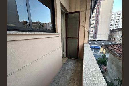 Varanda da Sala de apartamento para alugar com 1 quarto, 42m² em Centro, São Vicente