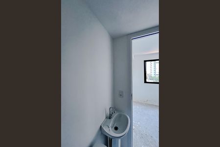 Banheiro de kitnet/studio à venda com 1 quarto, 16m² em Tatuapé, São Paulo