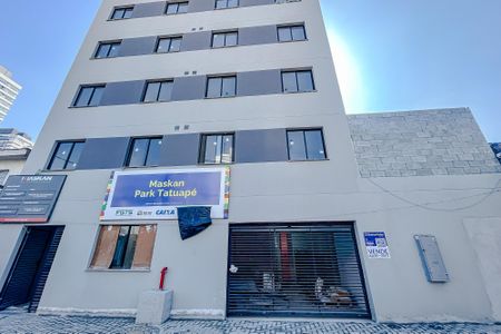 Fachada com Plaquinha de kitnet/studio à venda com 1 quarto, 16m² em Tatuapé, São Paulo