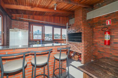 Área comum - Churrasqueira de apartamento à venda com 3 quartos, 75m² em Jardim do Salso, Porto Alegre