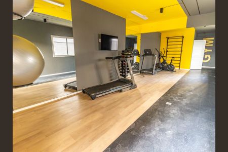 Área comum - Academia de apartamento para alugar com 1 quarto, 24m² em Belenzinho, São Paulo