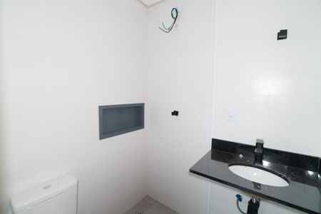 Banheiro de kitnet/studio para alugar com 1 quarto, 26m² em Jardim Oriental, São Paulo