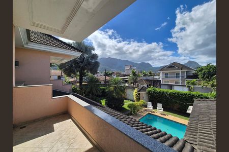 Varanda da Suíte de casa de condomínio para alugar com 4 quartos, 300m² em Vargem Pequena, Rio de Janeiro