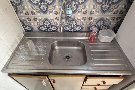 Cozinha de apartamento para alugar com 1 quarto, 47m² em Itararé, Santos