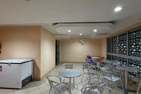 Área comum - Salão de festas de apartamento para alugar com 1 quarto, 68m² em José Menino, Santos