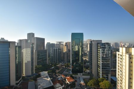 vista varanda Sala de apartamento para alugar com 1 quarto, 26m² em Pinheiros, São Paulo