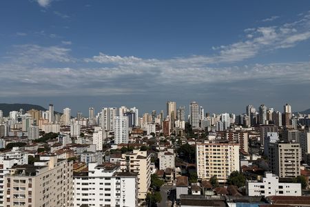 Varanda da Sala de apartamento para alugar com 1 quarto, 38m² em Macuco, Santos