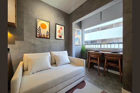 Sala de apartamento para alugar com 1 quarto, 24m² em Vila Nova Conceição, São Paulo