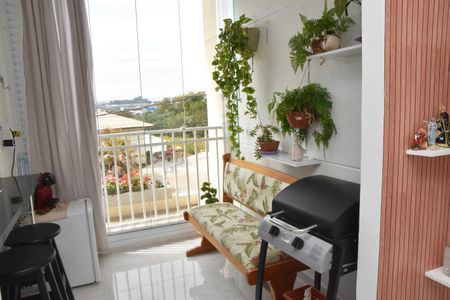 Sala - varanda de apartamento à venda com 2 quartos, 57m² em Jardim das Tulipas, Jundiaí