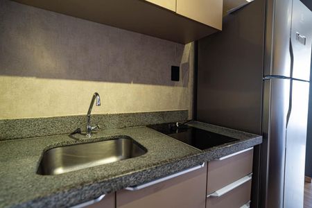 Cozinha de kitnet/studio à venda com 1 quarto, 32m² em Bela Vista, São Paulo