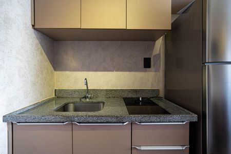 Cozinha de kitnet/studio à venda com 1 quarto, 32m² em Bela Vista, São Paulo