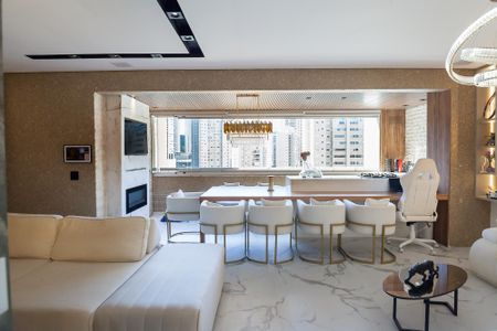 sala de apartamento à venda com 2 quartos, 128m² em Vila da Serra, Nova Lima
