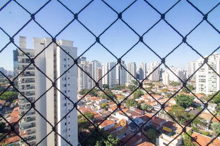 Varanda - Vista de apartamento à venda com 3 quartos, 98m² em Santo Amaro, São Paulo