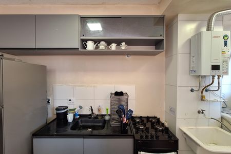 Cozinha de apartamento à venda com 2 quartos, 45m² em Jardim, Santo André