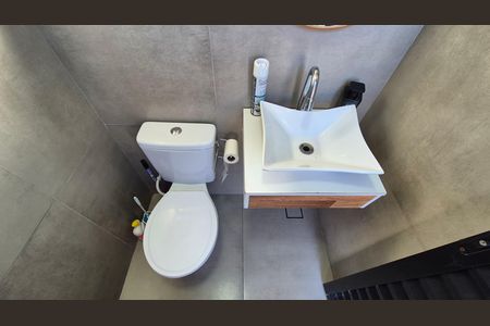 Banheiro de apartamento à venda com 2 quartos, 75m² em Vila Francisco Matarazzo, Santo André