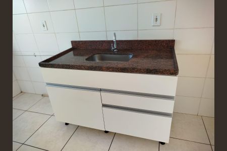 Cozinha de apartamento para alugar com 2 quartos, 43m² em Subsetor Oeste - 12 (O-12), Ribeirão Preto