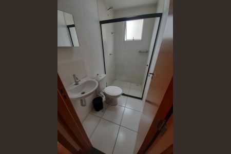 Banheiro de apartamento à venda com 2 quartos, 45m² em Vale das Amendoeiras, Contagem