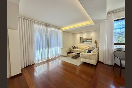 Sala  de apartamento à venda com 4 quartos, 340m² em Serra, Belo Horizonte