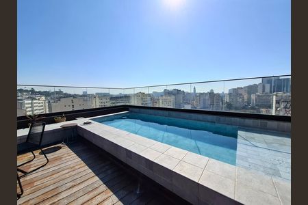 Área comum - Piscina de kitnet/studio para alugar com 1 quarto, 80m² em Centro, Rio de Janeiro