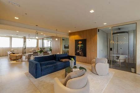 Área comum de kitnet/studio para alugar com 1 quarto, 35m² em Indianópolis, São Paulo