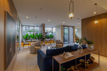 Área comum de kitnet/studio para alugar com 1 quarto, 35m² em Indianópolis, São Paulo