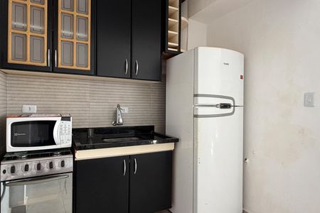 Cozinha de apartamento para alugar com 1 quarto, 49m² em Itararé, Santos