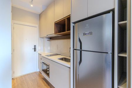 Cozinha de kitnet/studio para alugar com 1 quarto, 32m² em Santa Cecilia, São Paulo