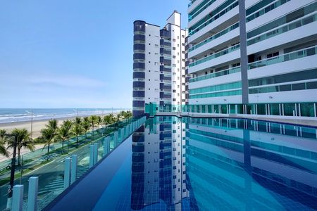 Área comum - Piscina de apartamento para alugar com 2 quartos, 82m² em Maracanã, Praia Grande