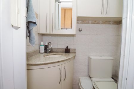 Banheiro de serviço de apartamento à venda com 3 quartos, 62m² em Vila Dom Pedro Ii, São Paulo