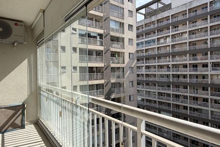 Varanda  de apartamento para alugar com 1 quarto, 50m² em Vila Matias, Santos