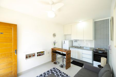 Sala de apartamento para alugar com 1 quarto, 27m² em Chácara Seis de Outubro, São Paulo