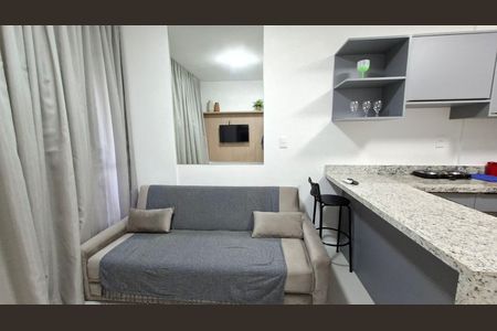 Sala  de apartamento para alugar com 1 quarto, 38m² em Barra, Salvador
