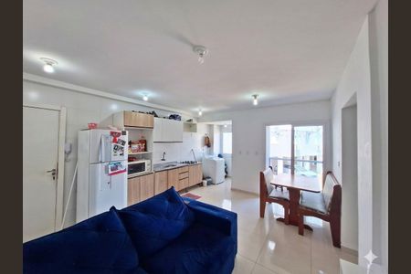 Sala / Cozinha  de apartamento para alugar com 2 quartos, 56m² em Passo dos Ferreiros, Gravataí