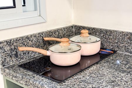 Cozinha de apartamento para alugar com 1 quarto, 26m² em Belenzinho, São Paulo