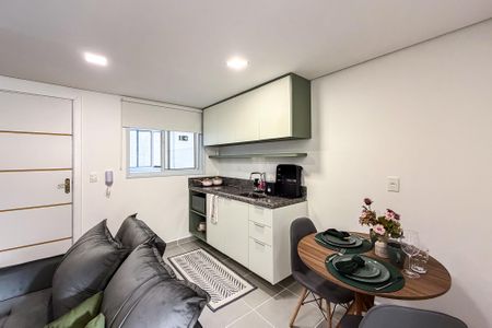Cozinha de apartamento para alugar com 1 quarto, 26m² em Belenzinho, São Paulo