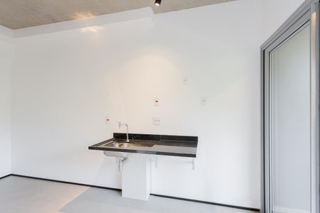 Cozinha de kitnet/studio à venda com 1 quarto, 23m² em Jardim Paulista, São Paulo
