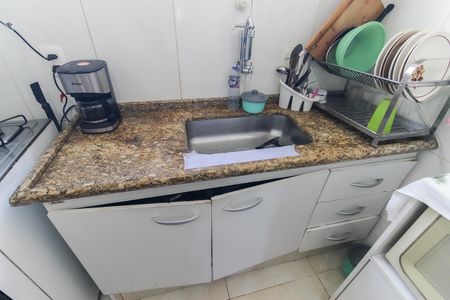 Cozinha de apartamento à venda com 2 quartos, 48m² em Conjunto Residencial José Bonifácio, São Paulo