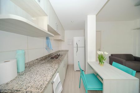 Cozinha de kitnet/studio à venda com 1 quarto, 26m² em Consolação, São Paulo