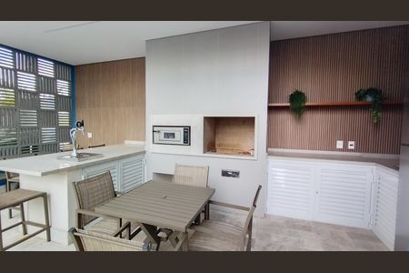 Área de churrasco  de apartamento para alugar com 1 quarto, 47m² em Jardim Japao, Suzano