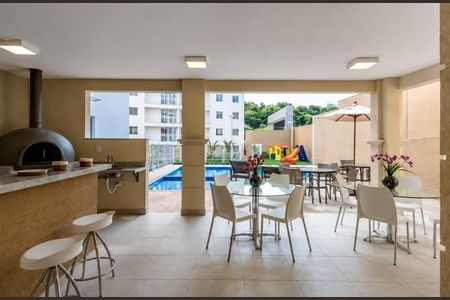 Área externa de apartamento à venda com 3 quartos, 87m² em Castelo, Belo Horizonte
