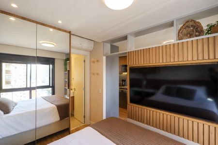 Quarto - Suíte  de apartamento à venda com 1 quarto, 28m² em Brooklin, São Paulo