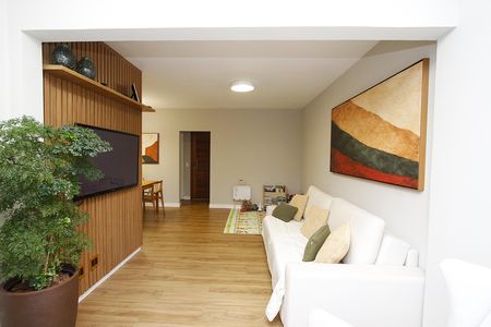 Sala de apartamento à venda com 3 quartos, 110m² em Belvedere, Belo Horizonte