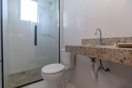 Banheiro de apartamento para alugar com 2 quartos, 44m² em Rio Branco, Belo Horizonte