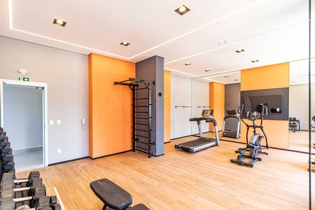Área comum - Academia de apartamento para alugar com 1 quarto, 28m² em Butantã, São Paulo